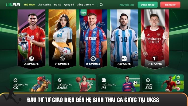 Đầu tư từ giao diện đến hệ sinh thái cá cược tại UK88