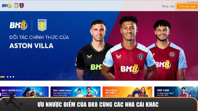Bk8 cho thấy sự cân bằng trong khả năng cá cược nhưng vẫn tồn tại vài điểm hạn chế
