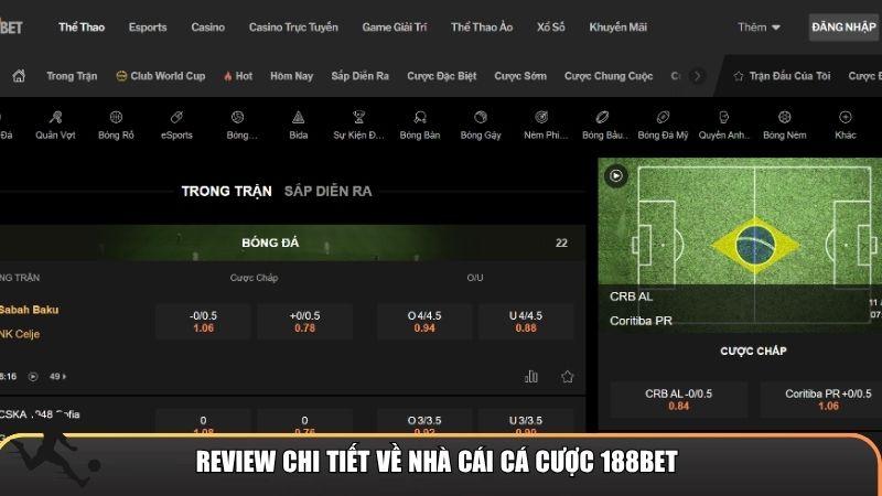 Review chi tiết về nhà cái cá cược 188BET