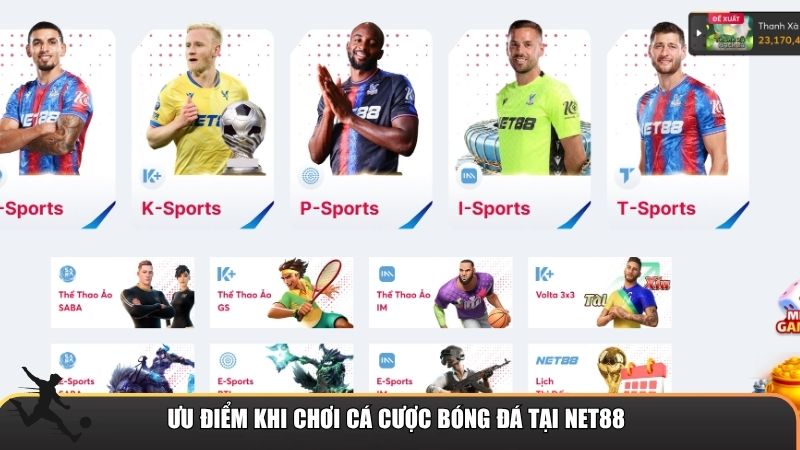 Ưu nhược điểm khi chơi cá cược bóng đá tại Net88