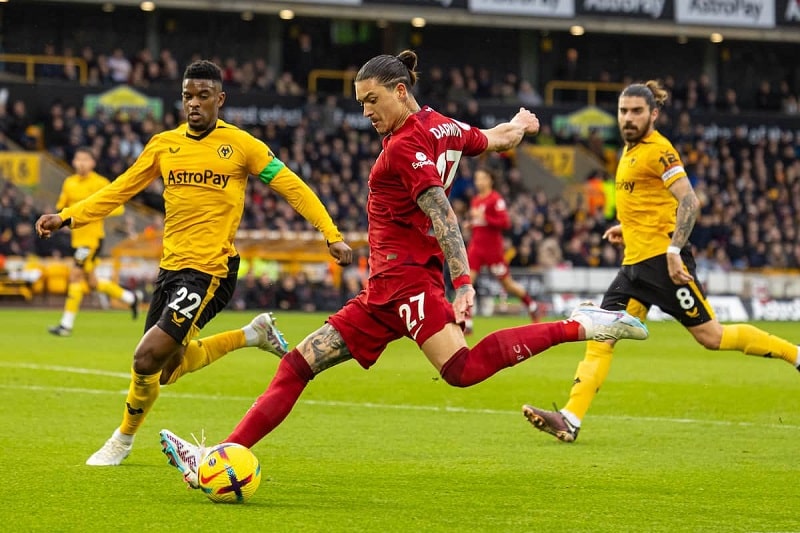 Thống kê phong độ 6 trận gần nhất Liverpool và Wolves